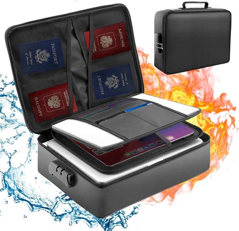 Fireproof Document Bag with Lock for Home - Mondoshop Portable Fire ...