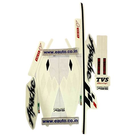 Graphics Sticker Set for TVS Apache RTR 160 4V | 2021 Model | Red Bike