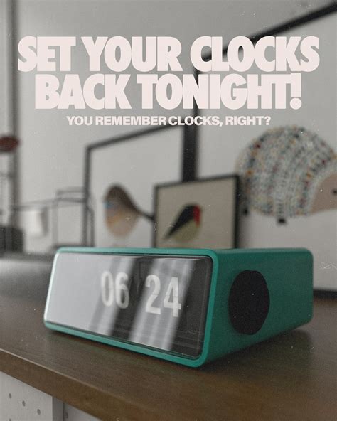 Set your clocks back tonight! You remember clocks, right? - Sunday Social