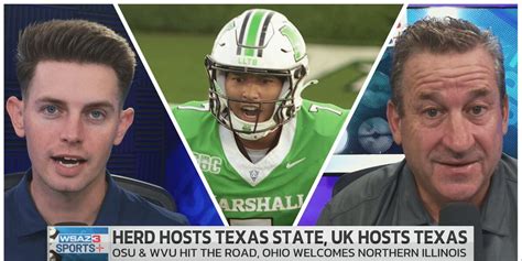 WSAZ Sports+ | Marshall hosts Texas State, Wildcats host Texas, OSU ...
