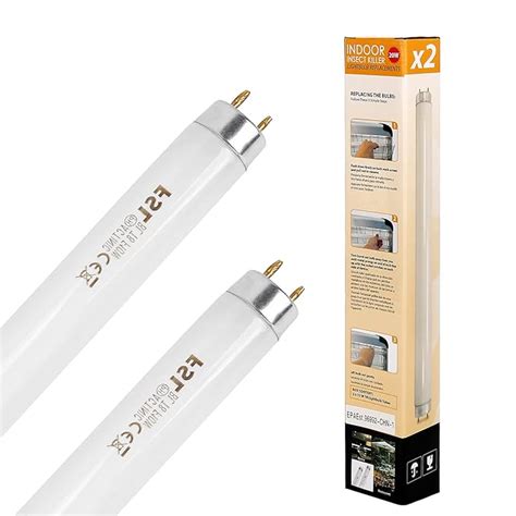 Ultraviolet Tube 10W 2-Pack, Electric Bug Zapper, Mosquito Insert ...