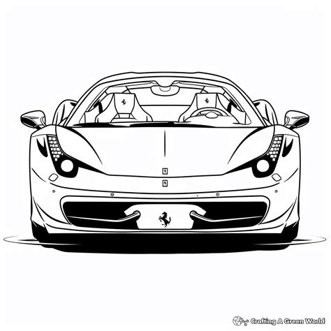 Ferrari Coloring Pages For Kids