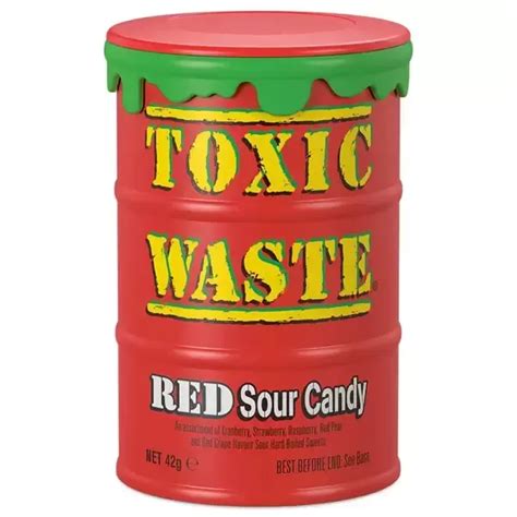 Toxic Waste Red Drum – Extreme Sour Candy