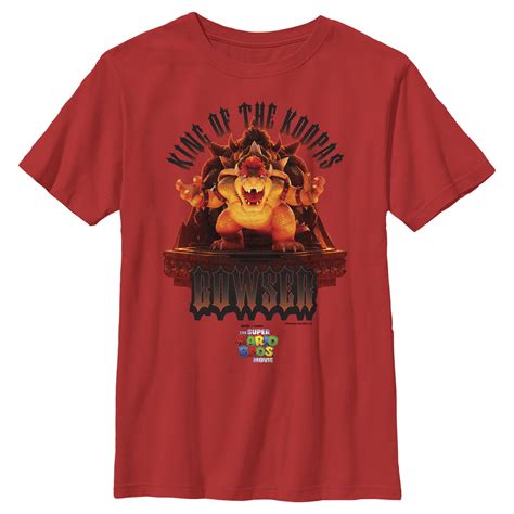 Boy's The Super Mario Bros. Movie Bowser King of the Koopas Graphic Tee ...