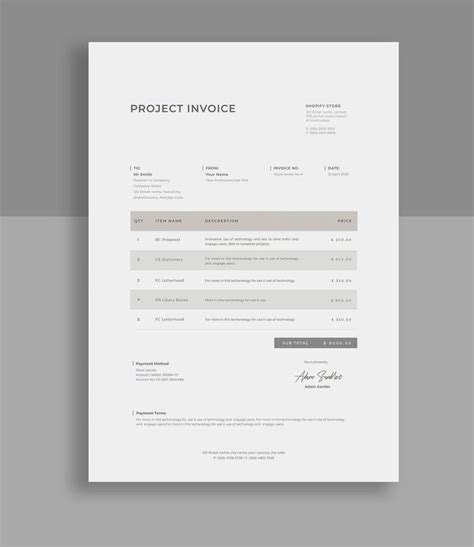 Invoice Example 的图像结果