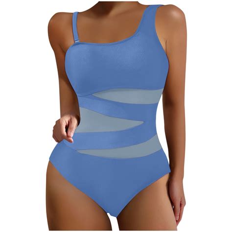 Wyobmus Women's One Piece Bathing Suits One Shoulder Swimsuits See ...