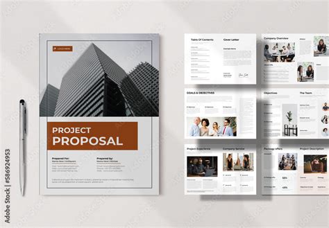 Project Proposal Layout Stock Template | Adobe Stock