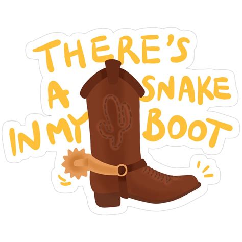 There’s A Snake In My Boot Woody Illustration Sticker in 2025 | Toy ...