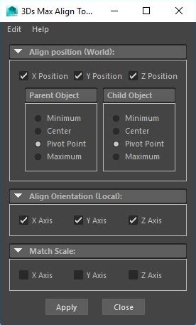 Image result for Align Maya Script