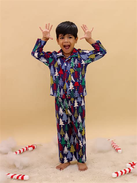Silent Night Christmas Kids Winter Pajama Set | Available On The Mom Store