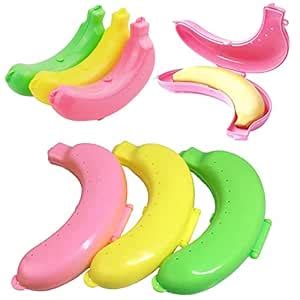 Buy SHAIDOJIO 3Pcs Banana Case, Cute Banana Protector Storage Box ...