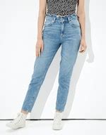 Buy American Eagle Women Blue Mom Jean Online