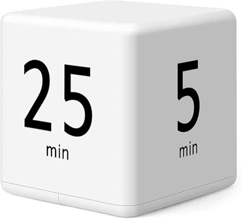 Leeonz Cube Timer, Time, Kitchen Timer Kids Timer for ADHD Productivity ...