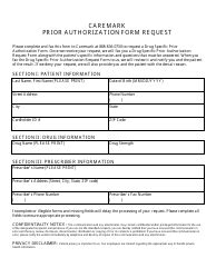 Prior Authorization Form Request - Cvs Caremark - Fill Out, Sign Online ...