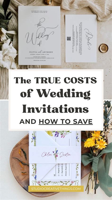 The True Costs of Wedding Invitations and How to Save – Creative Things ...