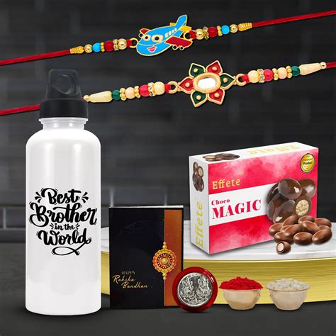 Oblivion Rakhi Combo (K2_267+271_WB+CM32) Effete Choco Magic 32gm ...
