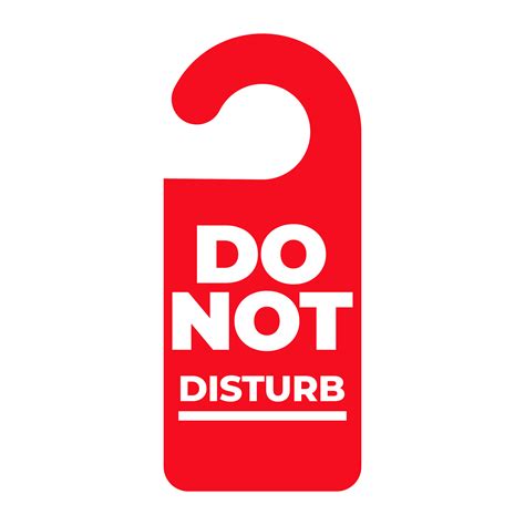 Do Not Disturb Label on Transparent Background 17177708 PNG