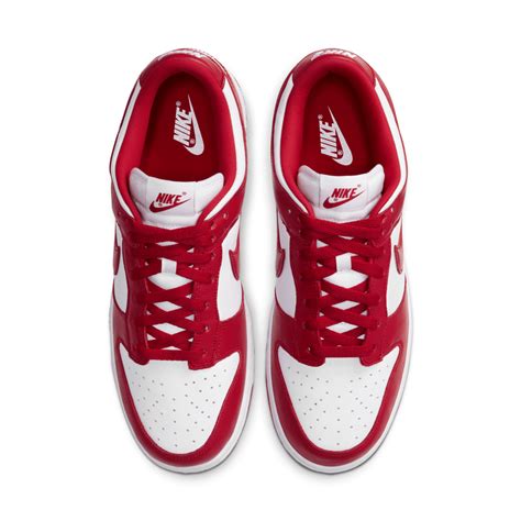 Dunk Low 'White and University Red' (CU1727-100) Release Date. Nike SNKRS