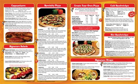 Cappza's Pizza menus in Farmingdale, Maine, United States