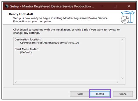 RD Service Installation Process | API Developer Portal