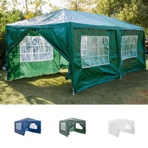 Buy AutoBaBa Garden Gazebos, 3x6m Garden Gazebo Marquee Tent with Side ...
