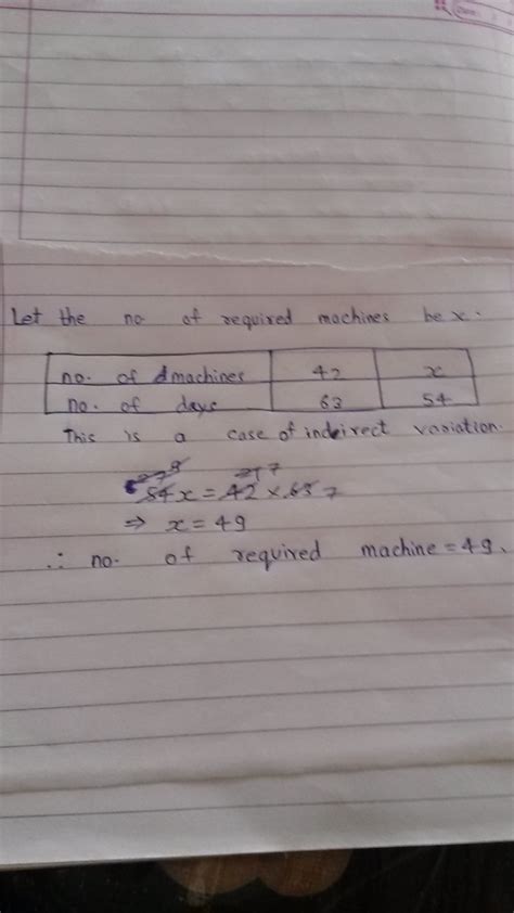 A factory required 42 machines to produce a given number of articles in ...