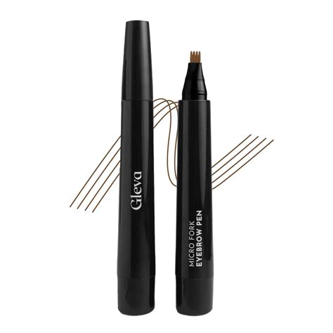 Buy Gleva Eyebrow Pen with a 4 Micro-Fork Tip Applicator Creates ...