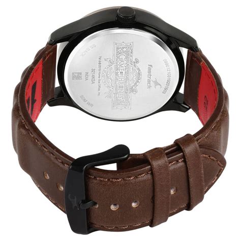 Fastrack Game Of Thrones Quartz Analog with Date Black Dial Leather ...