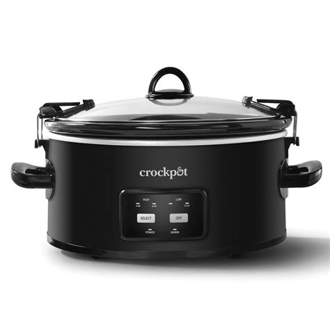 Crock-Pot® 6-Quart One-Touch Control Cook & Carry Slow Cooker, Matte ...