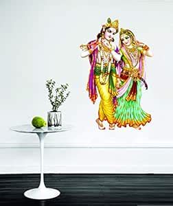 Sticker Studio Premium Radha Krishna Vinyl Wall Art for Living Room ...