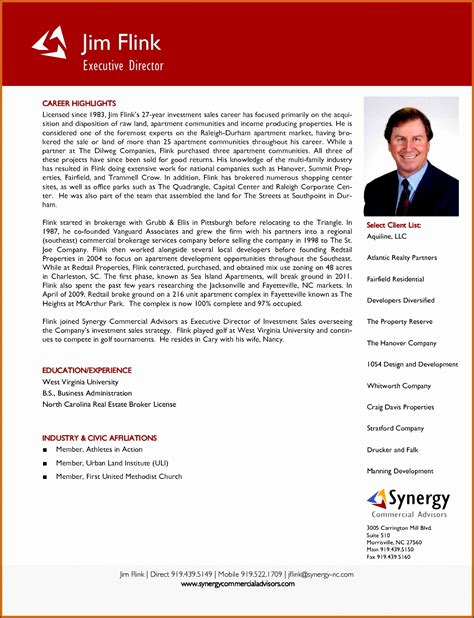 Microsoft Word Bio Template