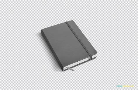 Free Notebook Mockup PSD for Elegant Artwork Display | Black notebook ...