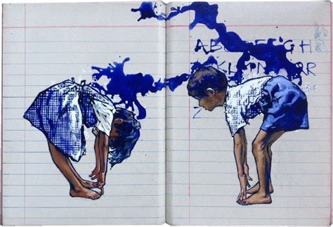 "Panished": Blue Violet Acrylic Painting by Manoj Sakale | ArtZolo.com