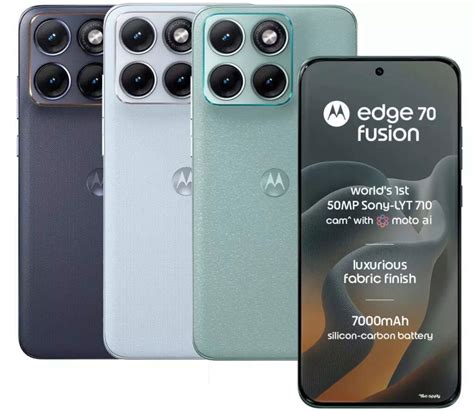 Motorola Edge 70 Fusion with 50MP camera, 7000 mAh battery, military ...