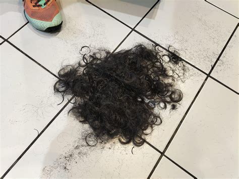 I love how cut hair looks on the floor and the stories it can make. : r ...