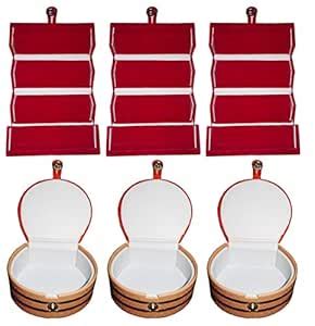 Buy Phoenixfaso Combo 3 pc red ear ring folder and 3 pc bangle box at ...
