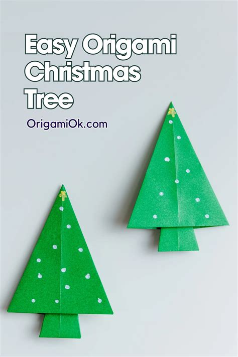 4 Easy Origami Christmas Tree: Step by Step Instruction - Origami OK