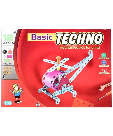 AdiChai Little Engineer Basic Techno Mechanical Kit for Child 12 ...