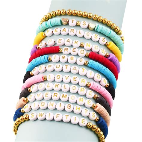 12 Pack Taylor Swift Friendship Bracelets Eras Tour - Etsy Taylor Swift ...