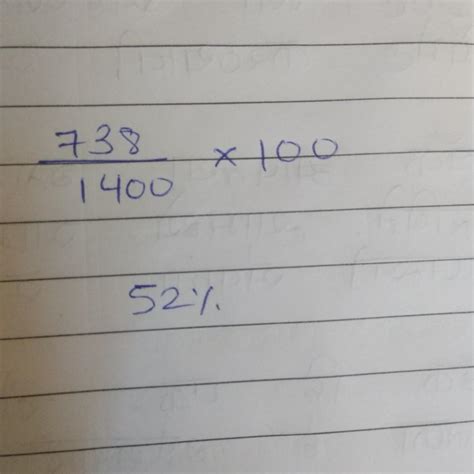 if the total marks is 1400and reta score738what is the percentage ...