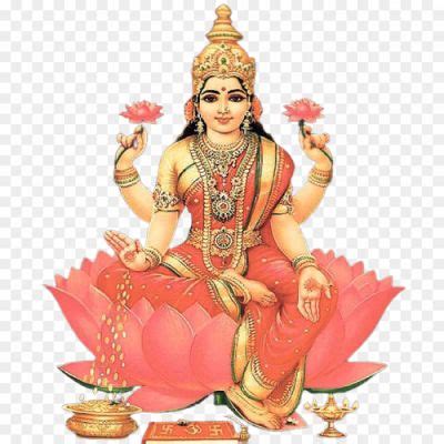 Lakshmi Devi Diwali Puja Png Isolated - Pngsource