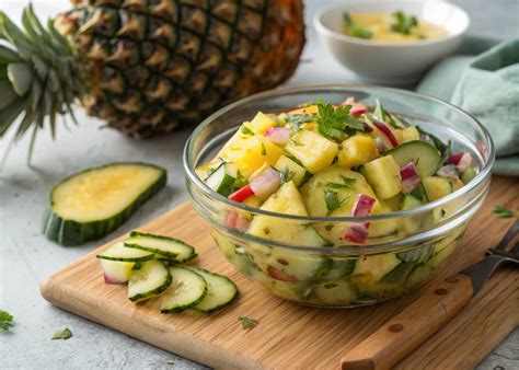 Pineapple Cucumber Salad – 10-Minute Tropical Delight