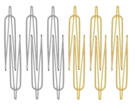 Buy HIMART Fancy 6 silver & 6 gold Safety U shape Saree Pins saree pins ...