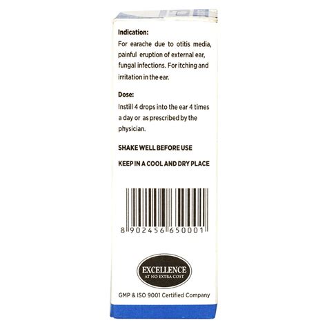 Buy SBL Mullein Ear Drops, 10 ml | 19 Minutes Delivery | Apollo Pharmacy