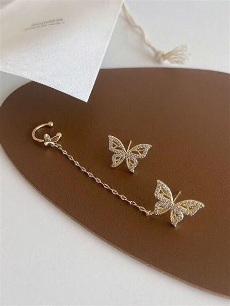 Chainlink Butterfly Earcuff – Ishkaara