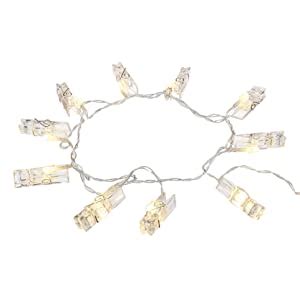 Amazon Brand - Solimo Photo Clip String Light for Decoration, Battery ...