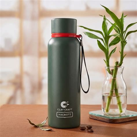 Vacbott Everest Vacuum Insulated Double Walled Water Bottle 18 Hrs Hot ...