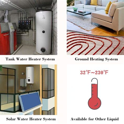 Buy BACOENG 3/4 inch NPT Hot Water Circulation Pump for Floor Heating ...