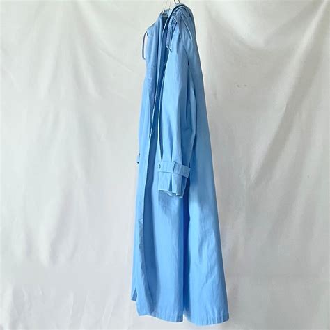 Berlin vintage sky blue hooded long coatベルリン 水色シャーリングリボンコート | &Dorothy ...