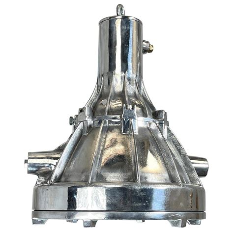 1970s German Industrial Cast Aluminium and Glass Explosion Proof LED ...